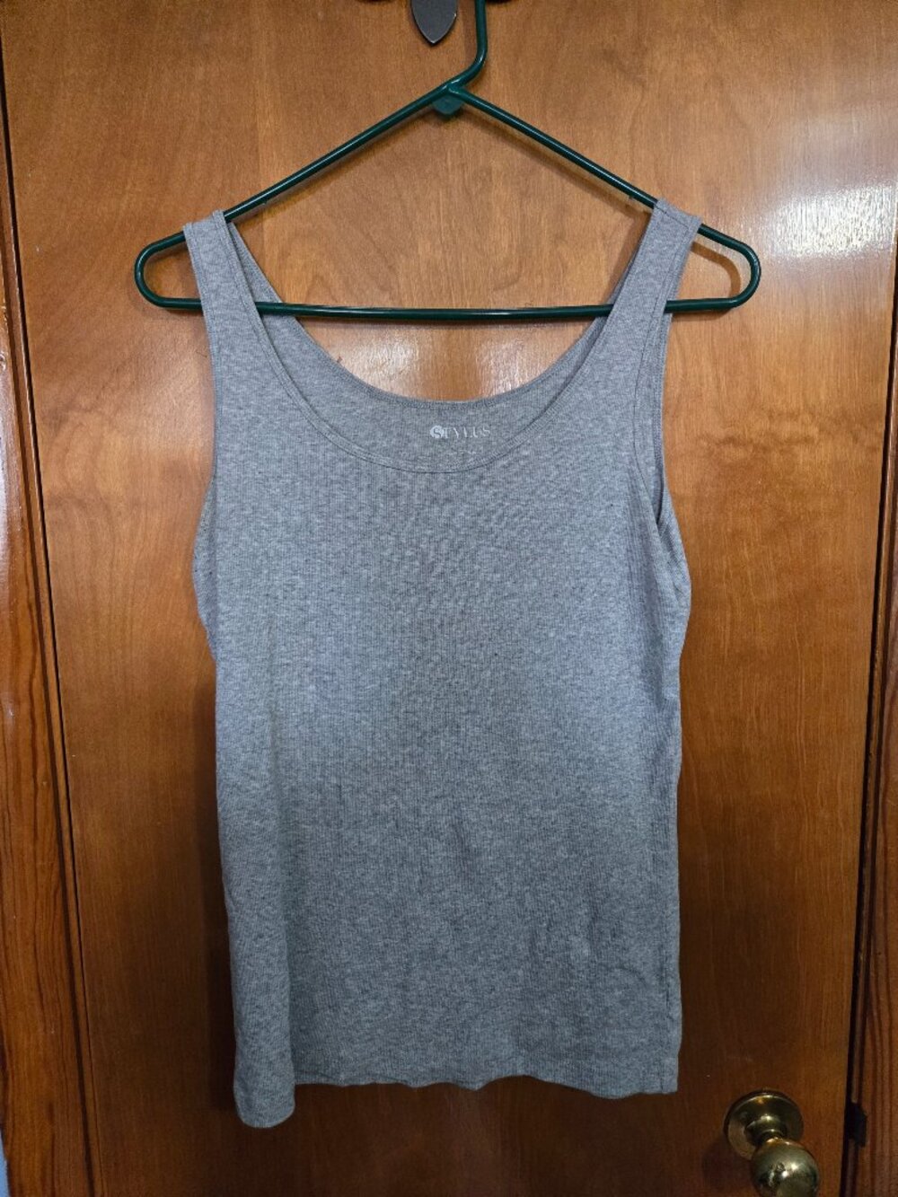 Stylus Basic Tank, Size Large, Grey